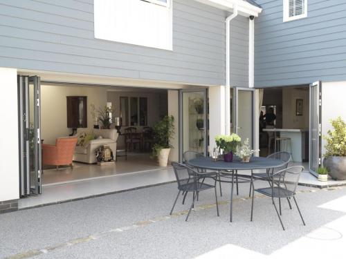 Grey Aluminium Bi-Fold  French Door