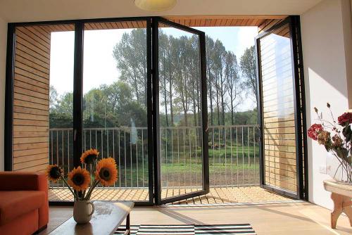Bi-Folding Doors - Split 4 Leaf Double Traffic Door